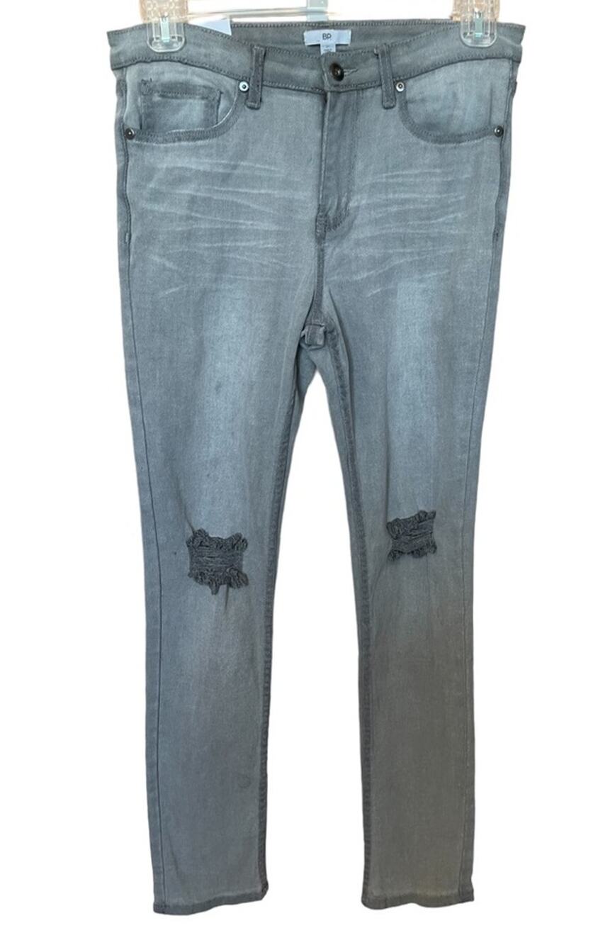 New ~ BP. NORDSTROM Ripped Straight Jeans 31 98% Cotton